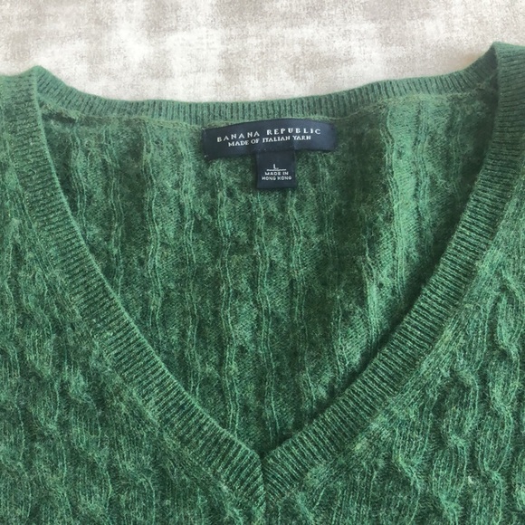 Cashmere Blend Cabled Banana Republic Sweater - Picture 4 of 7